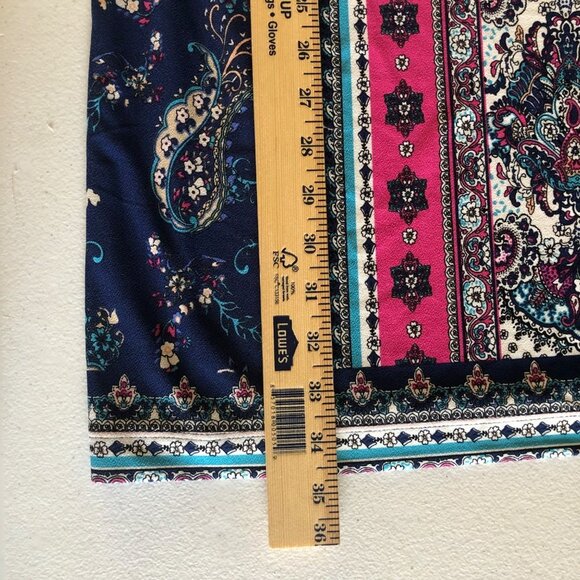 Petite Medium Chico’s Medallion Tie Sleeve Fully Lined Dress Size 8 - Picture 8 of 16